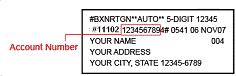 Example mailing label