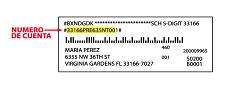 Example mailing label